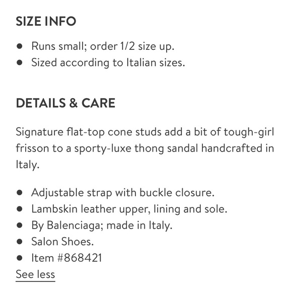 Balenciaga Black Studded Thong Sandal - Picture 6 of 7